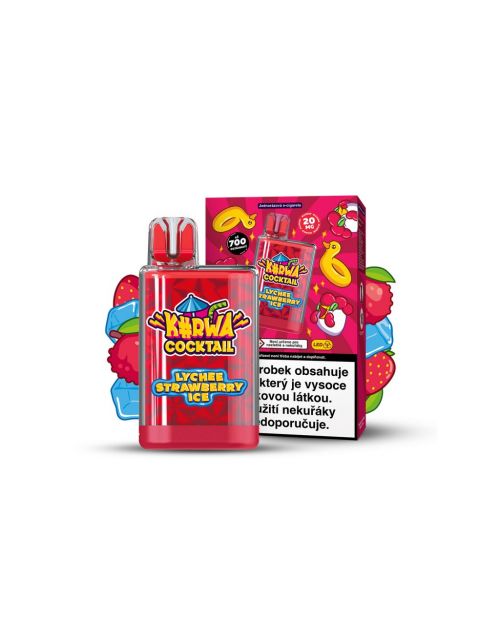 KURWA COCKTAIL Lichia Morango Gelo 2% | 20mg/ml