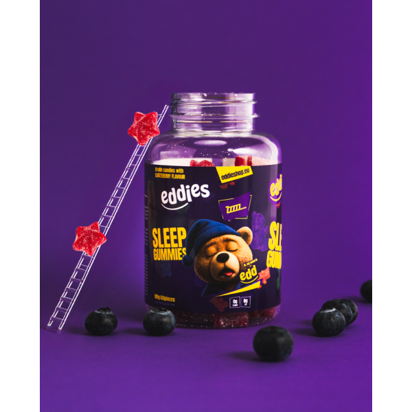 Melatonin Schlaf-Gummis, 60 Stück | Eddies