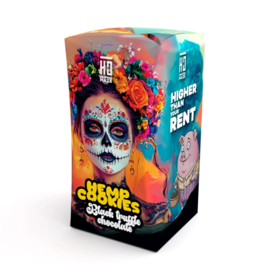 Galletas de Cáñamo Trufa Negra Chocolate, 100 g | Heavens Haze