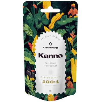 Extrato de Kanna em Pó 100x, 5g - 25g | Canntropy