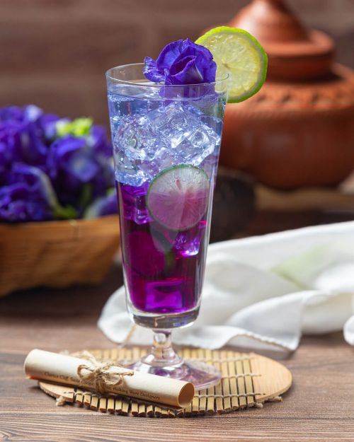 Ervilha borboleta - Chá azul