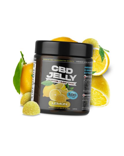 hasta 25mg CBD Jelly Lemon, 10 uds | Czech CBD