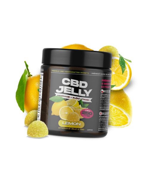 até 25mg CBD Jelly Lemon, 10 pcs | Czech CBD