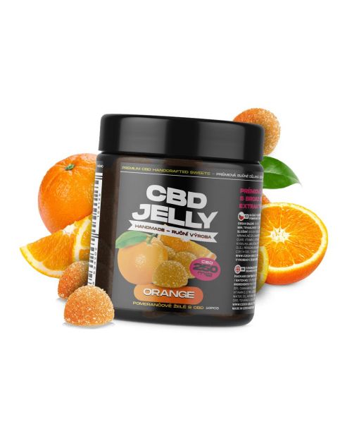 fino a 25mg CBD Jelly Orange, 10 pezzi | Czech CBD