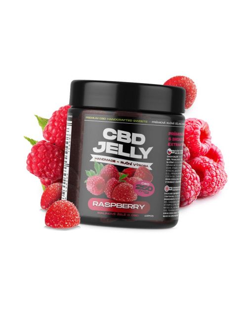 hasta 25mg CBD Jelly Frambuesa, 10 uds | Czech CBD